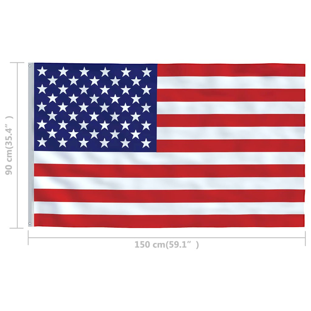 US Flag Multicolor 68D 100% polyester Large Durable US Flag. Picture 5