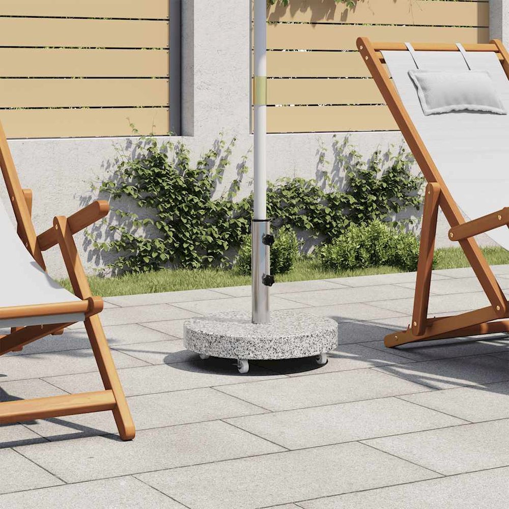 Parasol Base Grey Granite and stainless steel Medium. Picture 2