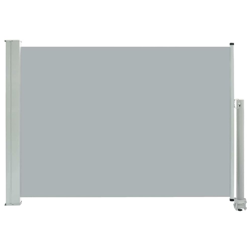 vidaXL Patio Retractable Side Awning 31.5"x118.1" Gray, 48360. Picture 1