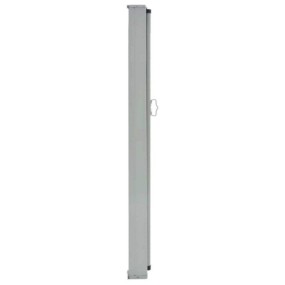 vidaXL Patio Retractable Side Awning 31.5"x118.1" Gray, 48360. Picture 3