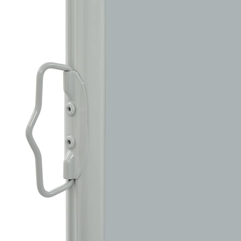 vidaXL Patio Retractable Side Awning 31.5"x118.1" Gray, 48360. Picture 6