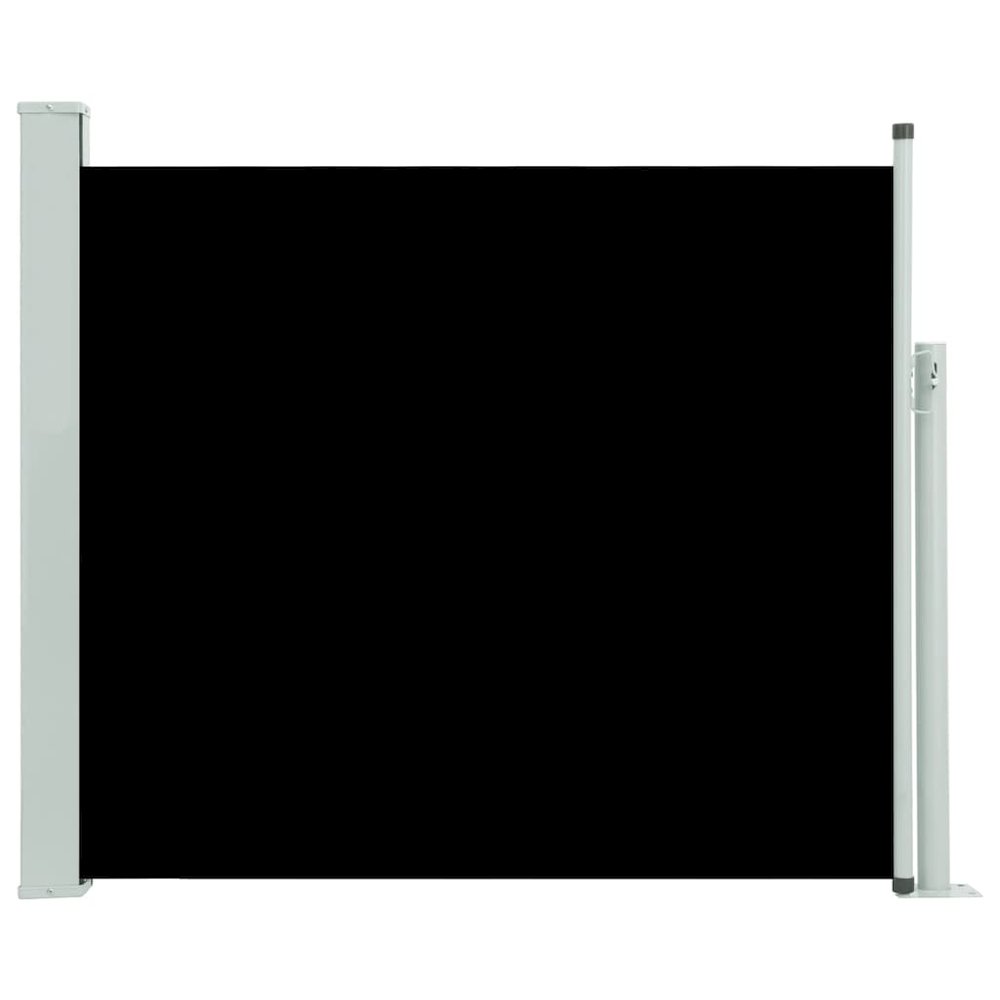 Side Awning Black screen, Grey stand. Picture 2