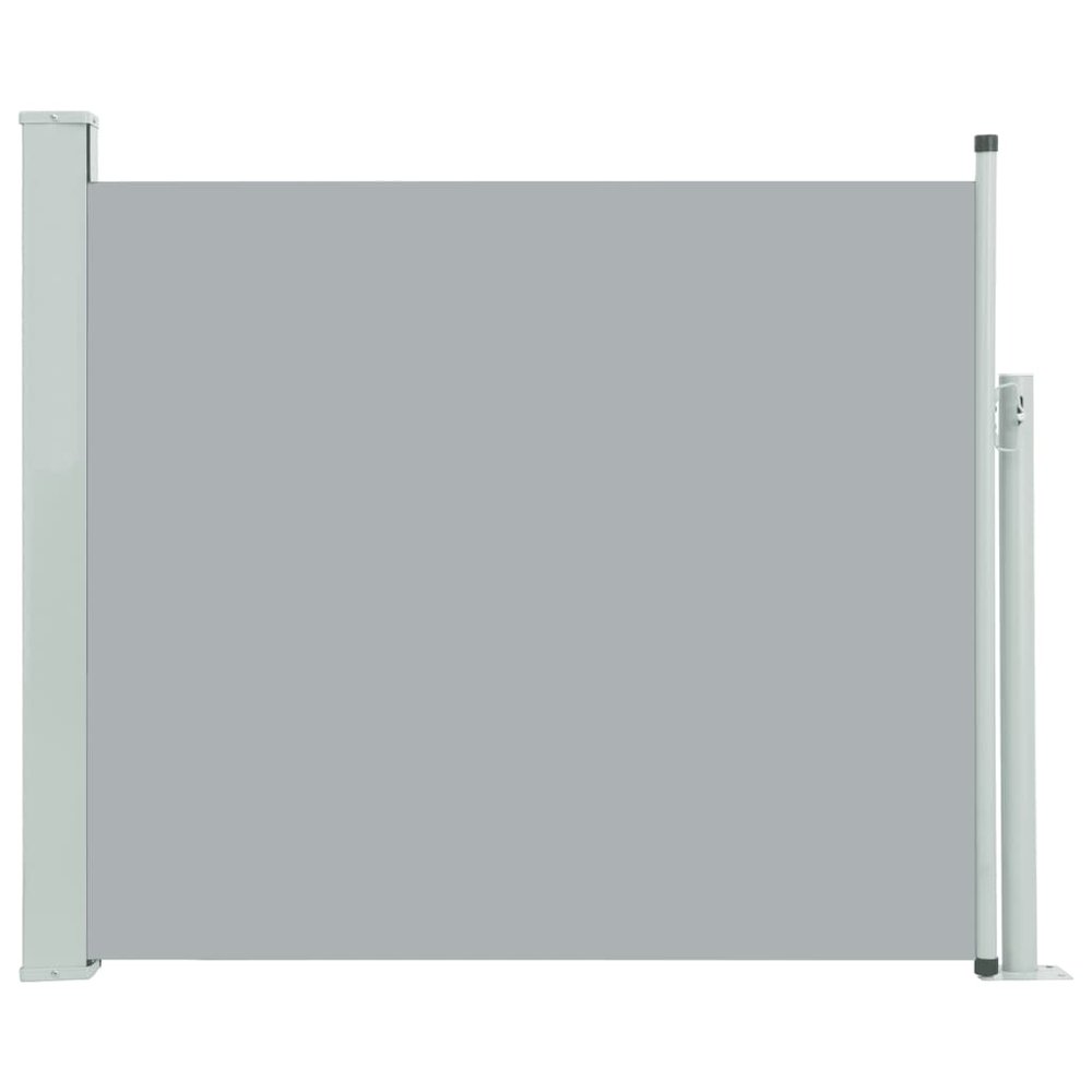 Side Awning Grey Polyester with PU coating, powder-coated iron. Picture 2
