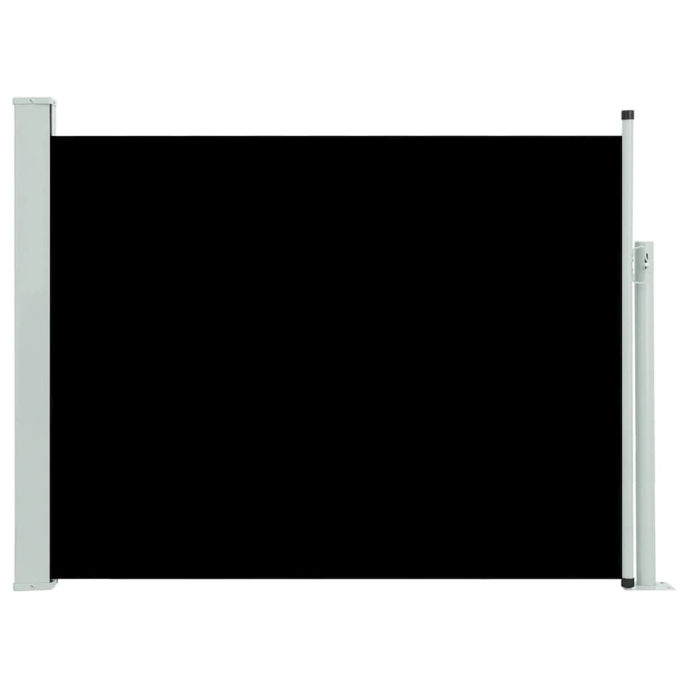 Side Awning Black Polyester fabric, Steel cover Medium. Picture 2