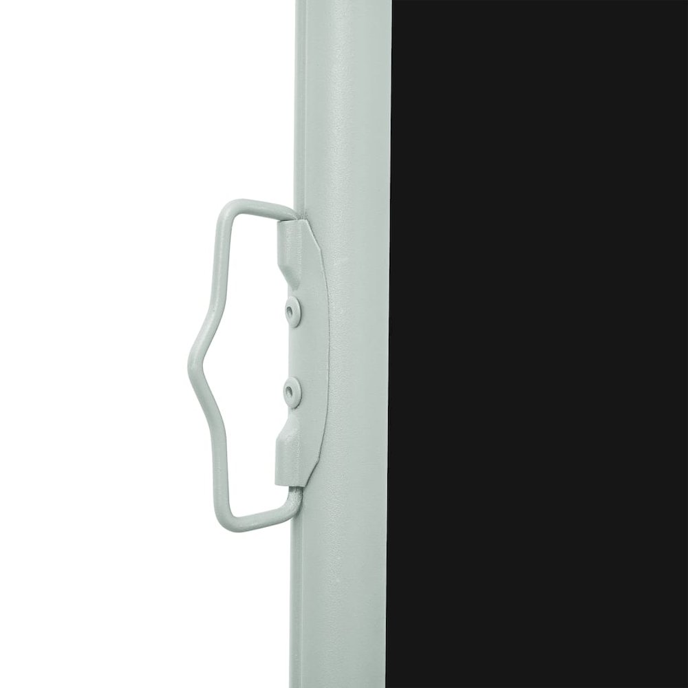 Side Awning Black Polyester fabric, Steel cover Medium. Picture 4