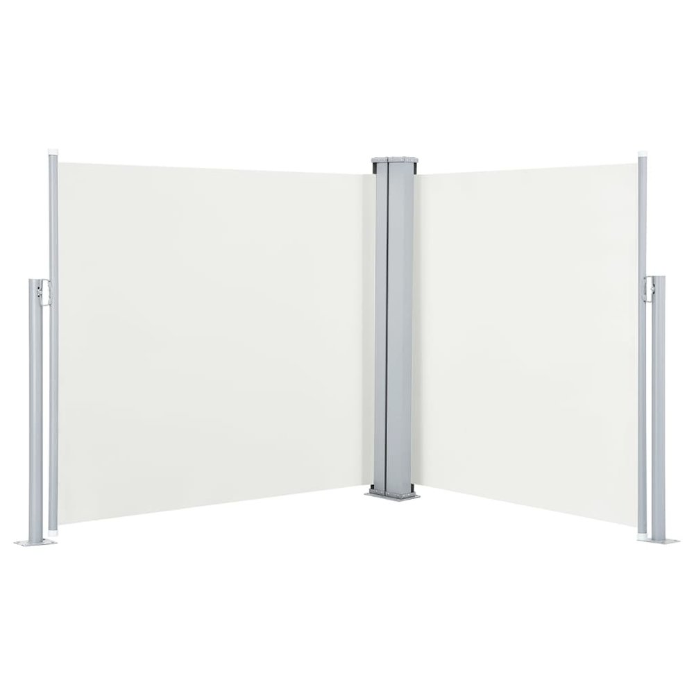 Side Awning Cream Polyester with PU coating 47.2 x 236.2 in. Picture 2