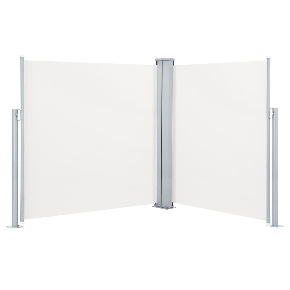 Side Awning Cream Polyester with PU coating 55.1 x 236.2 in. Picture 2