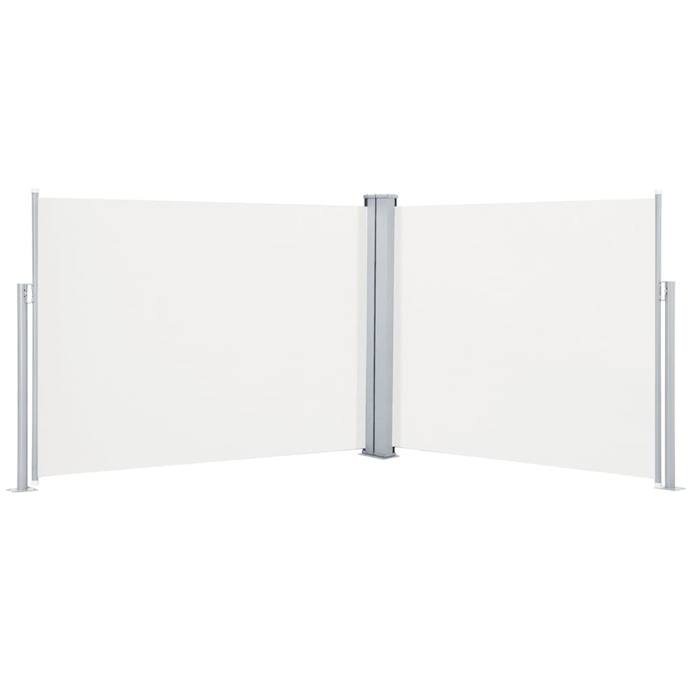 Side Awning Cream Polyester with PU coating 55.1 x 393.7 in. Picture 2