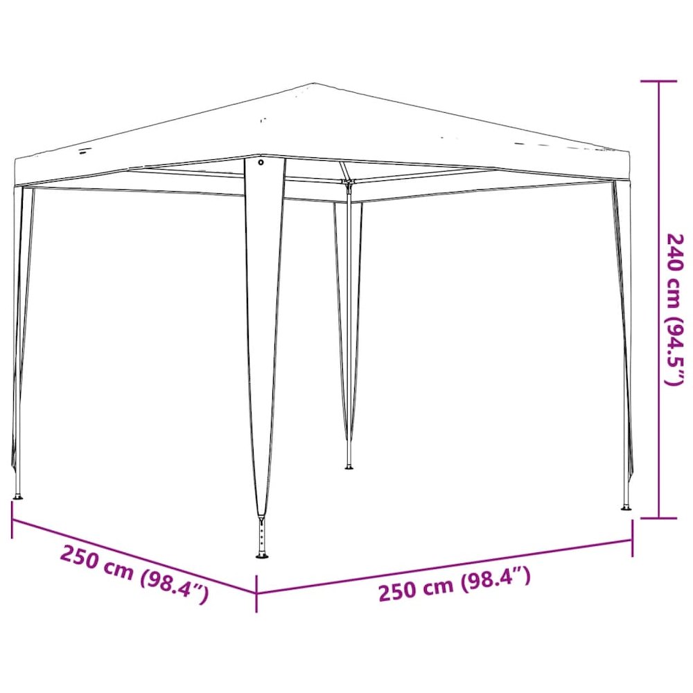 Party Tent Blue Polyethylene, Iron Large UV-resistant materials. Picture 8