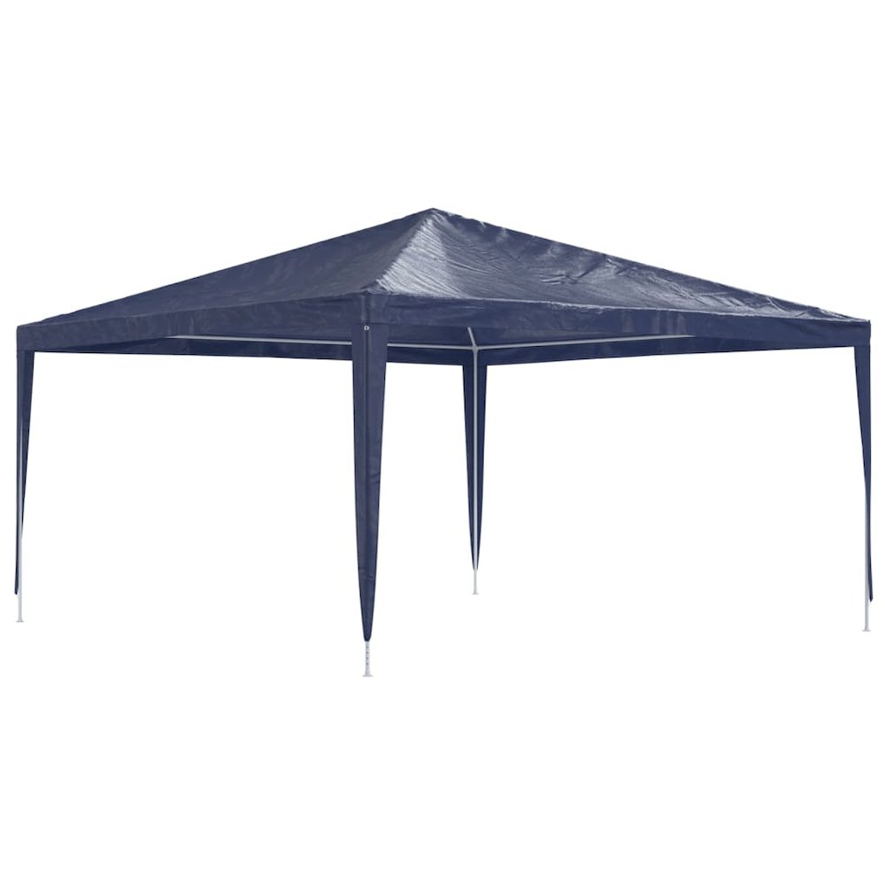Party Tent Blue Polyethylene, Iron Large Sturdy Party Tent. Picture 2