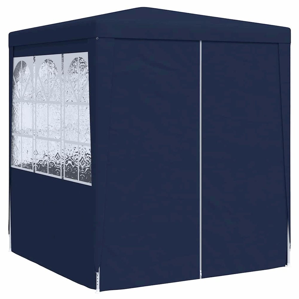 Party Tent Blue Polyethylene 8.2 x 8.2 feet Foldable Party Tent. Picture 2