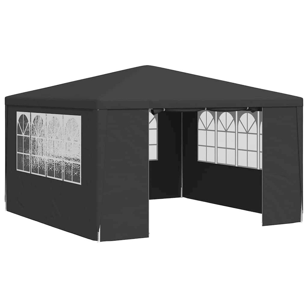 Party Tent Anthracite Polyethylene, Steel 13.1 x 13.1 ft. Picture 1