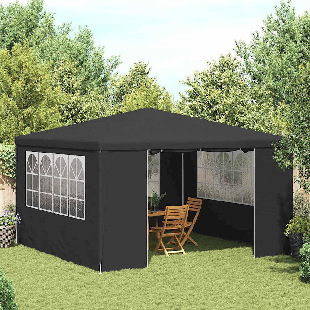 Party Tent Anthracite Polyethylene, Steel 13.1 x 13.1 ft. Picture 2