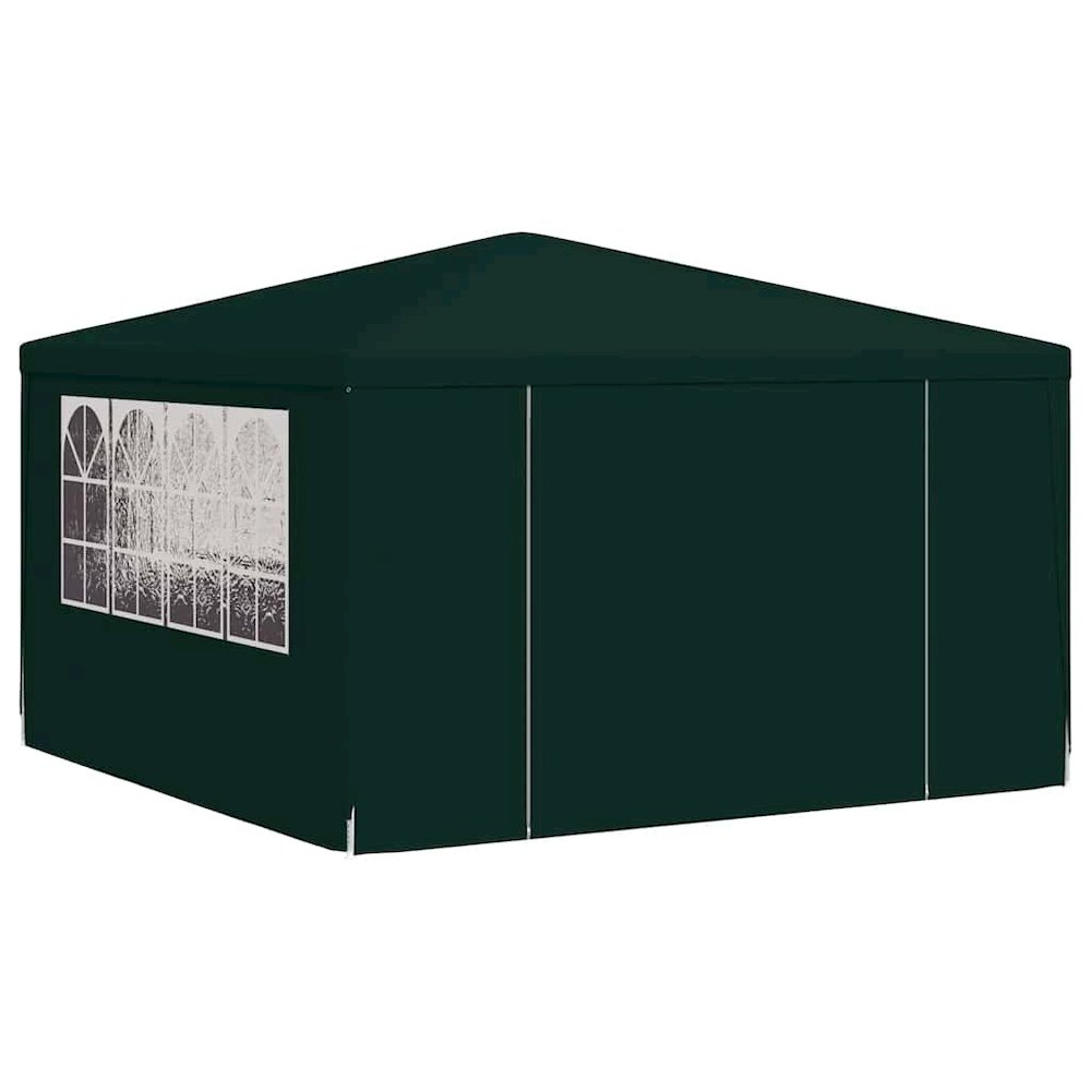 Party Tent Green Polyethylene, Steel Large Collapsible. Picture 3