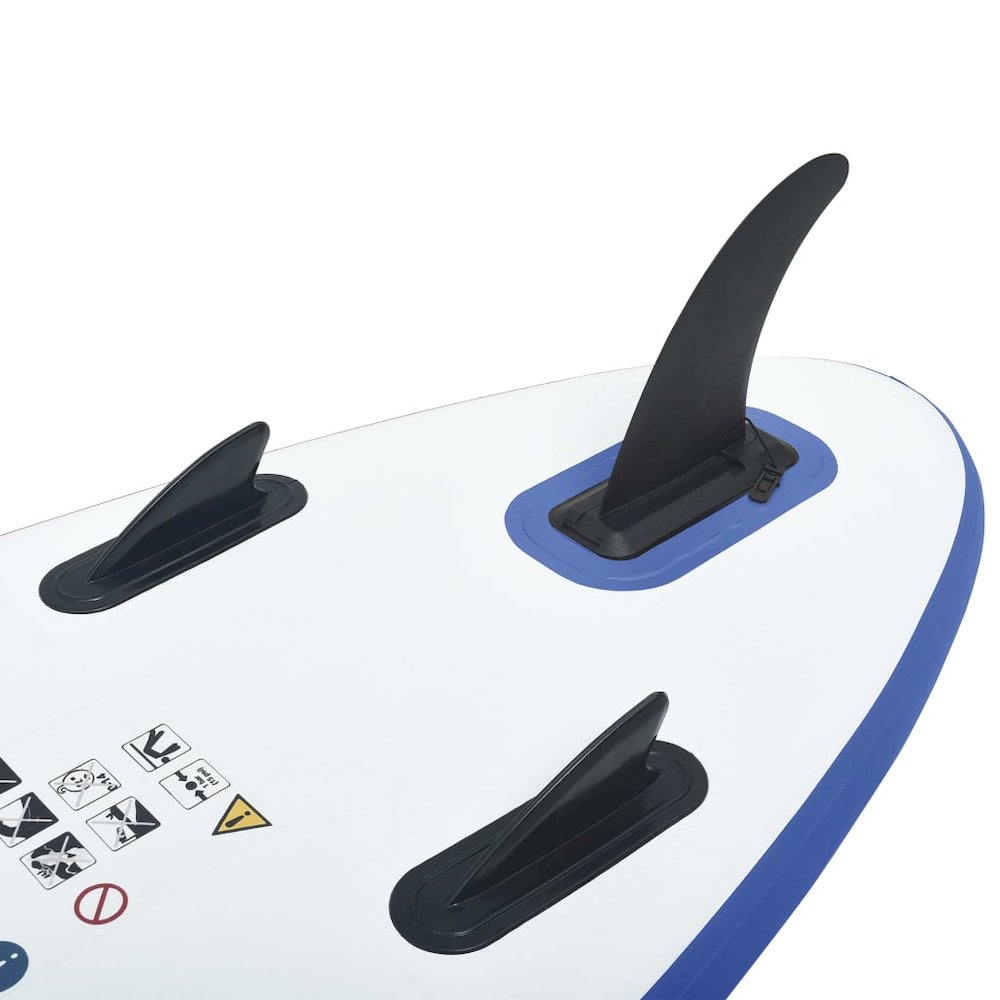 Stand Up Paddle Board Set SUP Surfboard Inflatable Blue and White. Picture 5