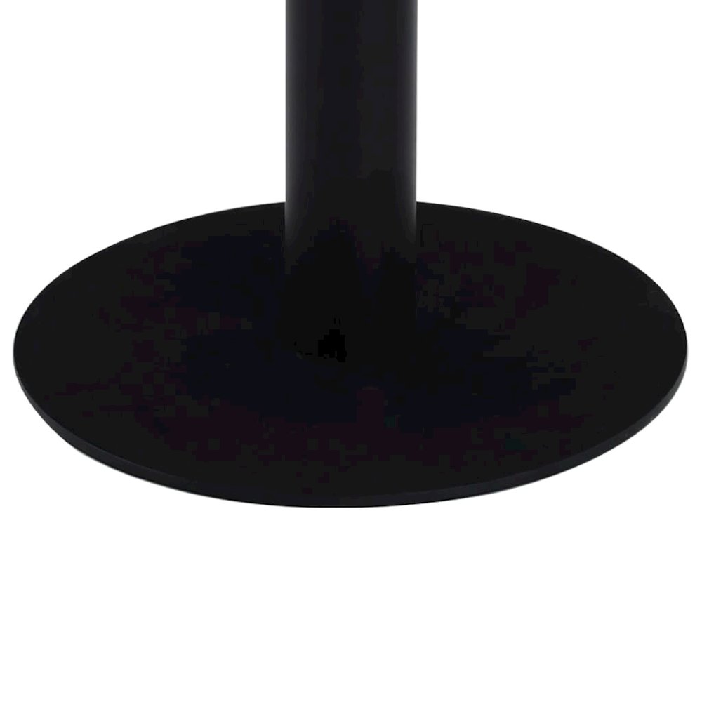 Bistro Table Dark Brown and Black MDF Top, Steel Legs Medium. Picture 4