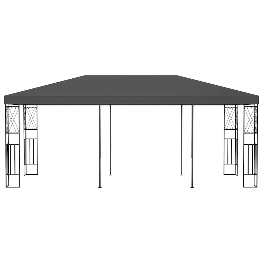 Gazebo Anthracite 100% polyester Large Durable Gazebo. Picture 2