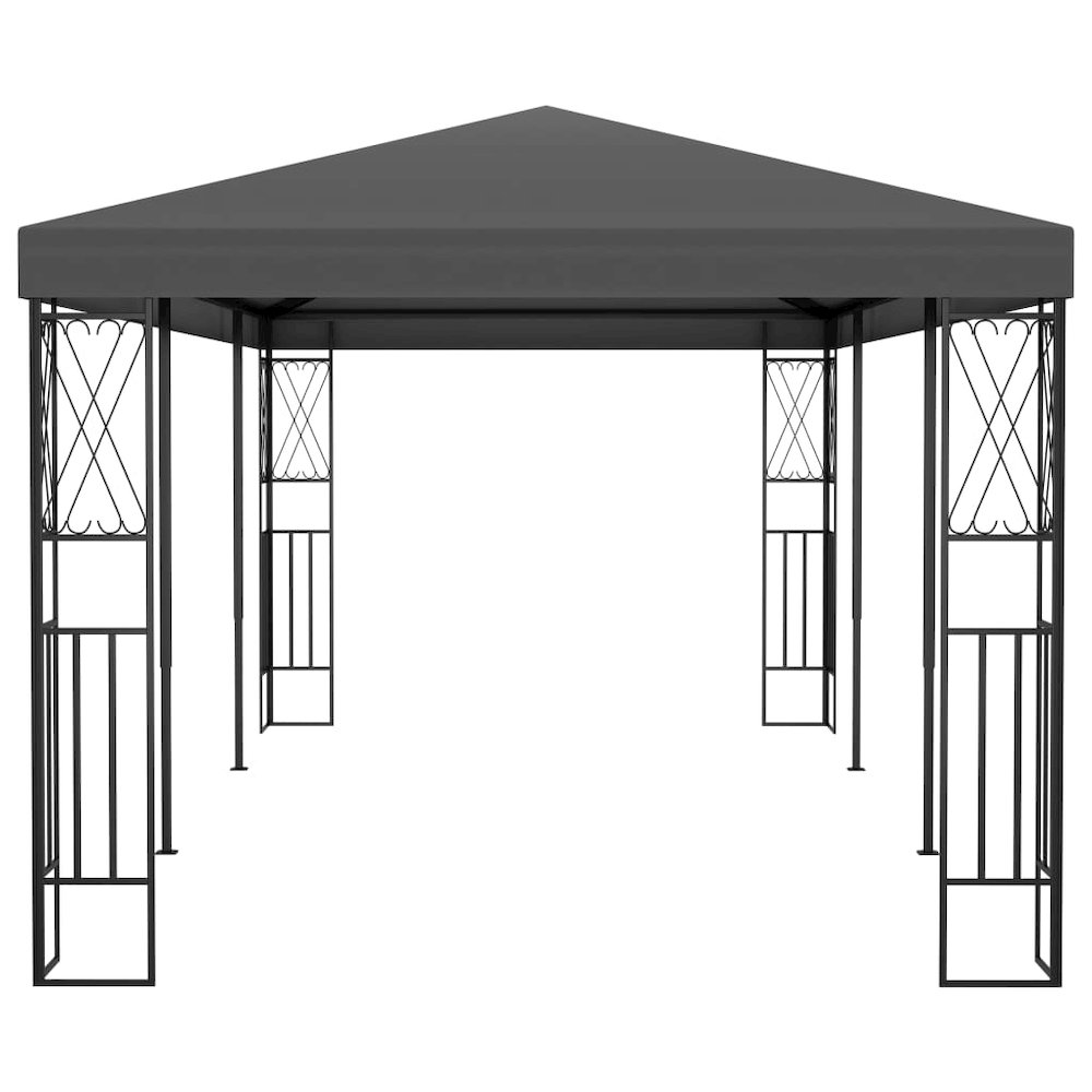 Gazebo Anthracite 100% polyester Large Durable Gazebo. Picture 3