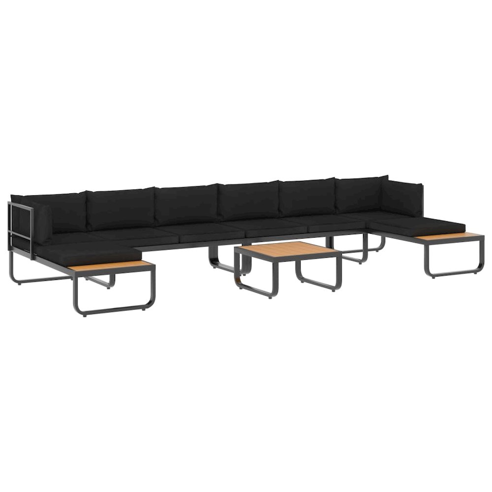 Patio Sofa Dark gray and brown. Picture 2