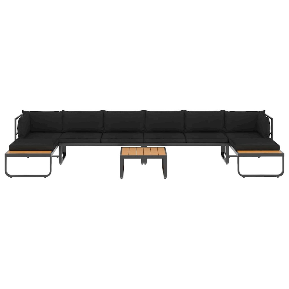 Patio Sofa Dark gray and brown. Picture 3