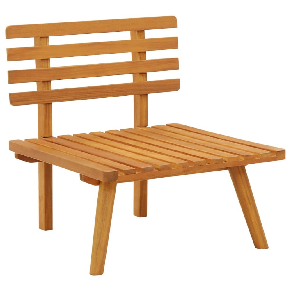 Garden Chair Natural, Dark Gray, White. Picture 5