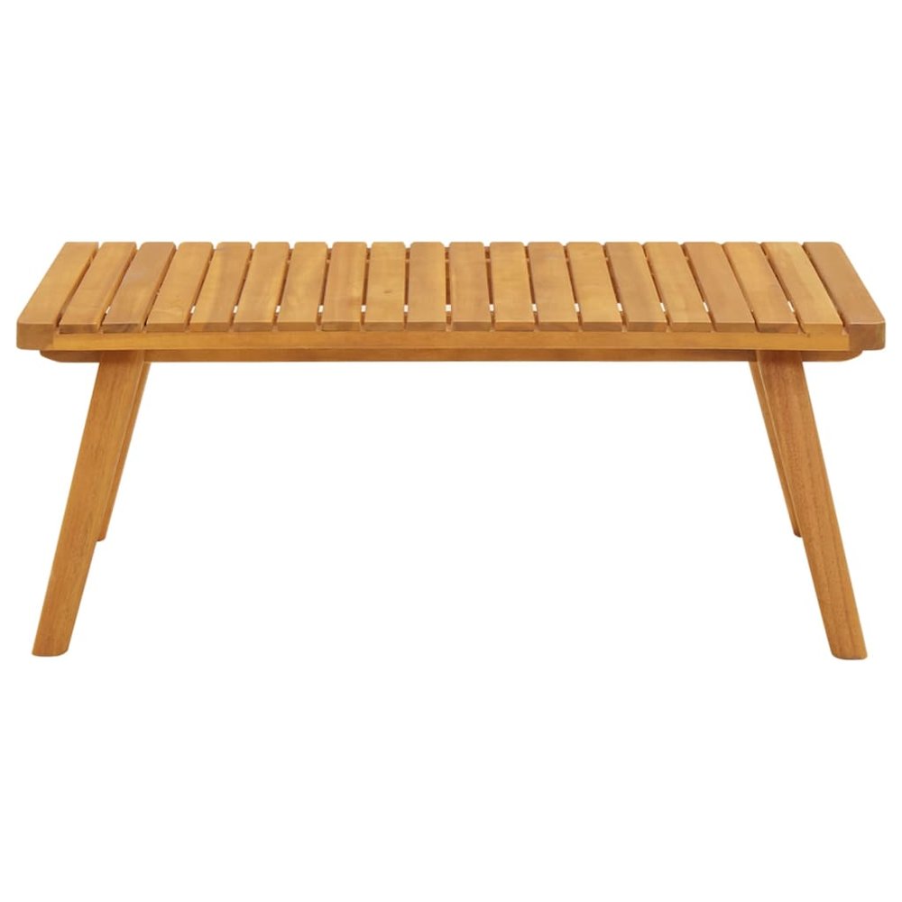 Garden Coffee Table Golden brown Solid acacia wood. Picture 2