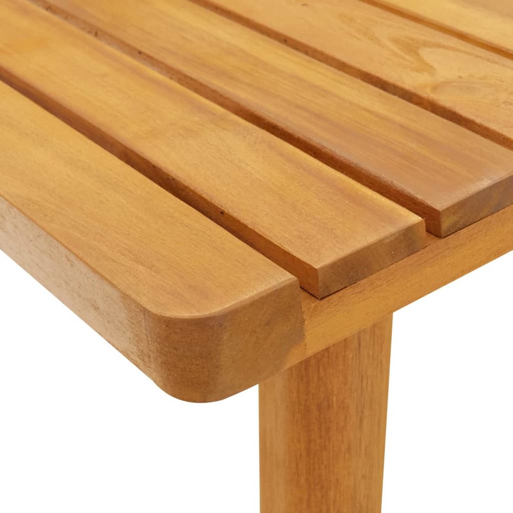 Garden Coffee Table Golden brown Solid acacia wood. Picture 5