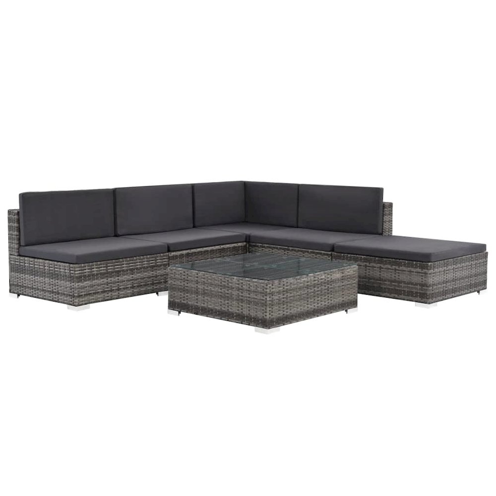 Sofa Set Grey, Dark Grey. Picture 1