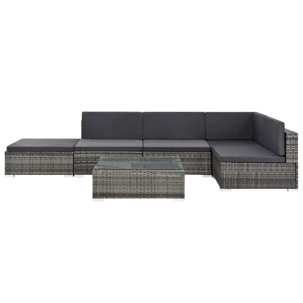 Sofa Set Grey, Dark Grey. Picture 2