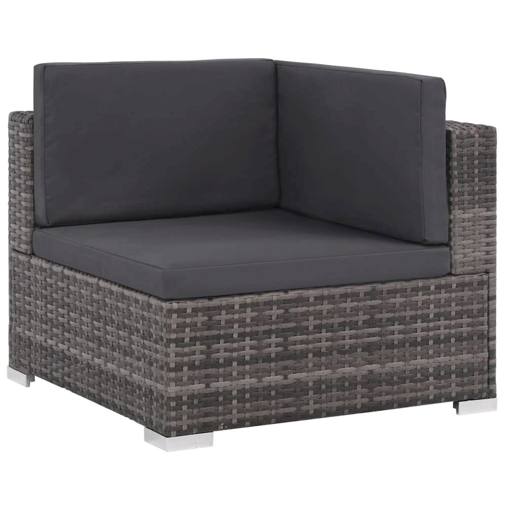 Sofa Set Grey, Dark Grey. Picture 4