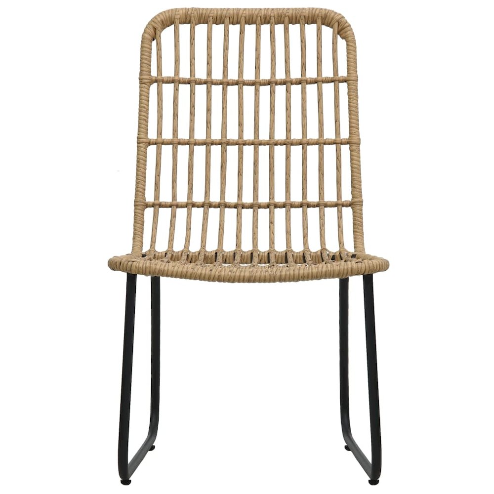 Bistro Set Oak, Black, Transparent. Picture 5