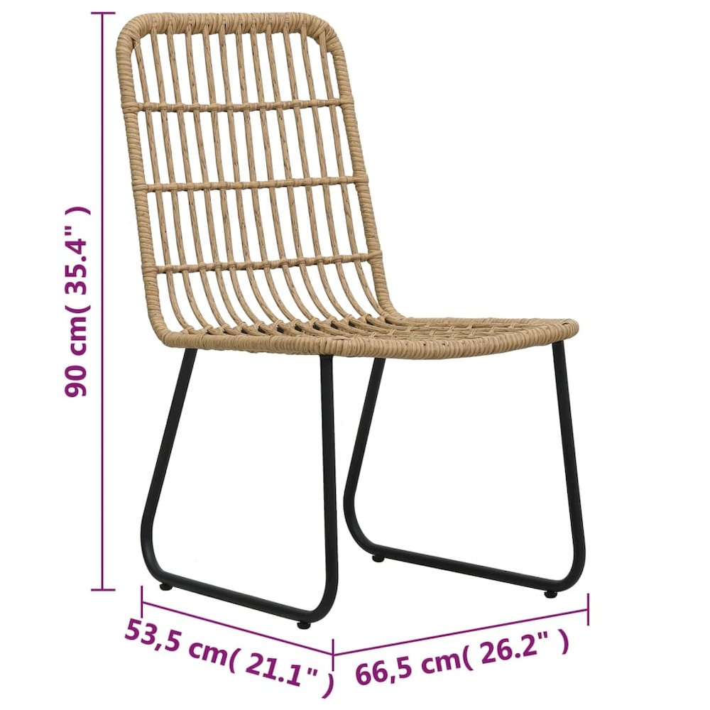 Bistro Set Oak, Black, Transparent. Picture 8