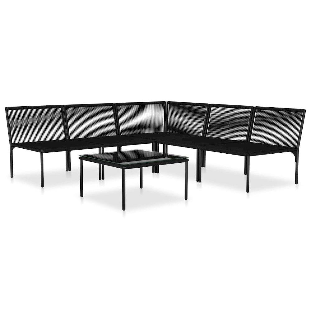 Garden Lounge Set Black and gray. Picture 3