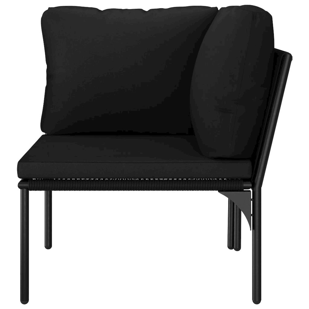 Garden Lounge Set Black and Anthracite. Picture 7