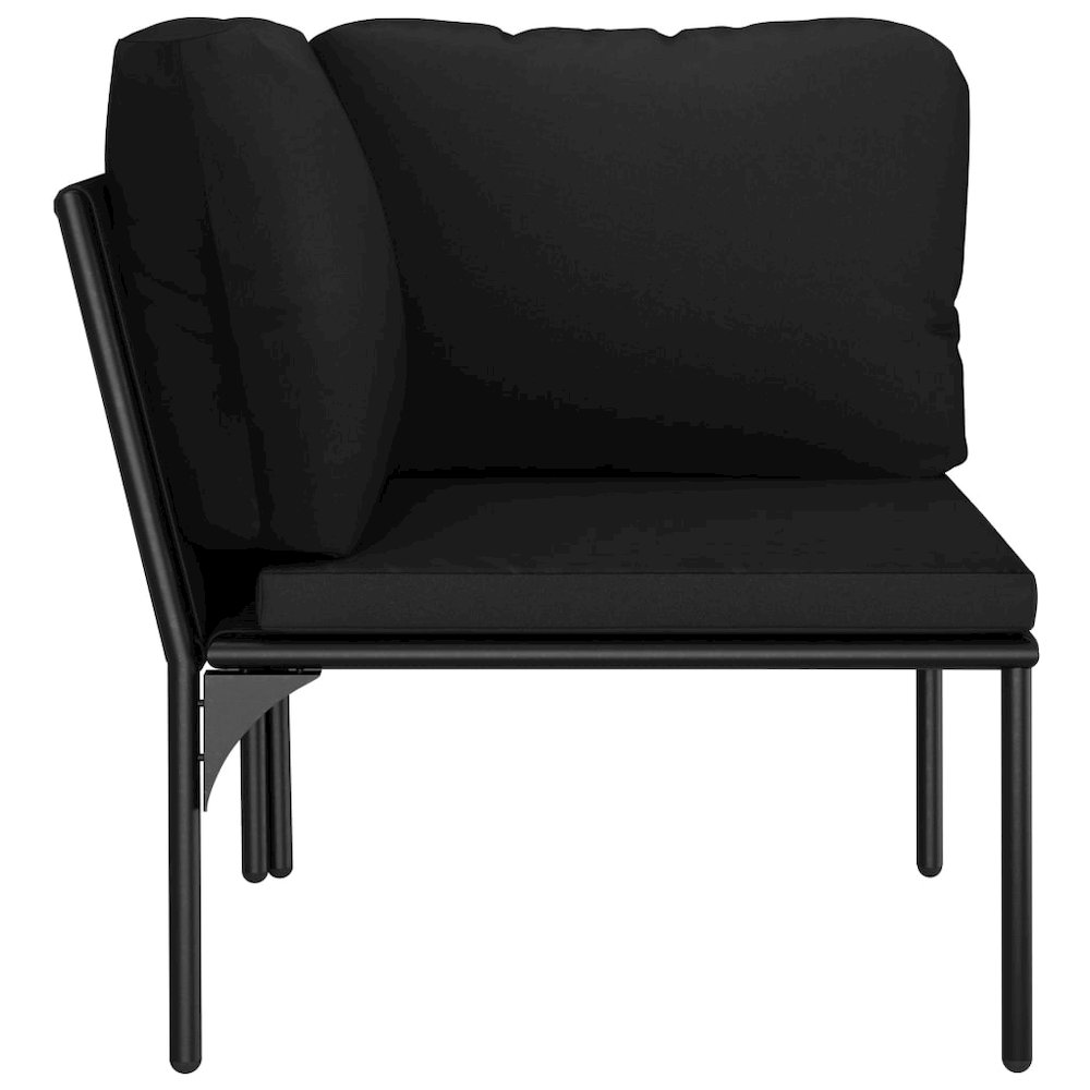 Garden Lounge Set Black and Anthracite. Picture 8