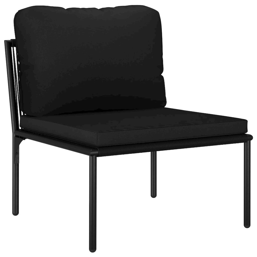 Garden Lounge Set Black and Anthracite. Picture 10