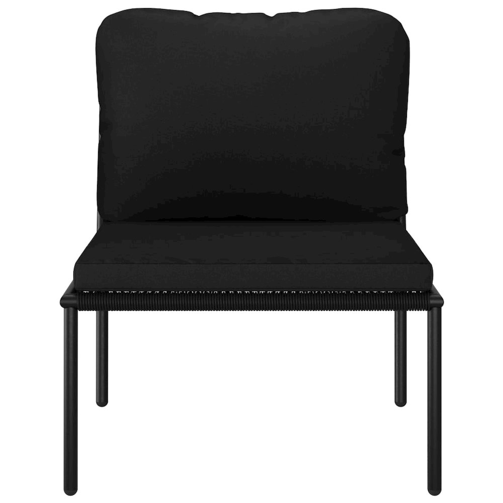 Garden Lounge Set Black and Anthracite. Picture 11