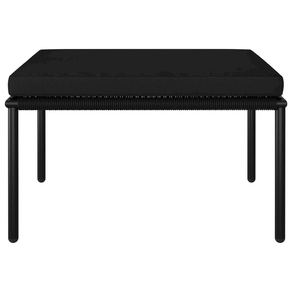 Garden Lounge Set Black and Gray. Picture 5