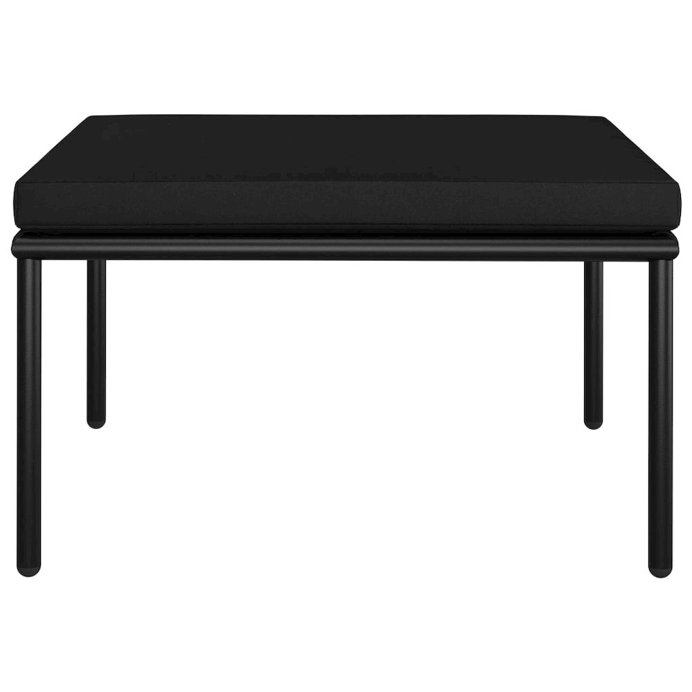 Garden Lounge Set Black and Gray. Picture 6