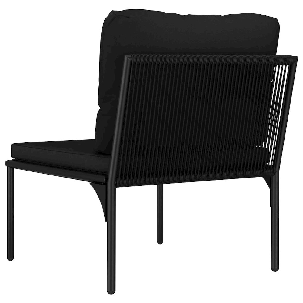 Garden Lounge Set Black and Gray. Picture 10