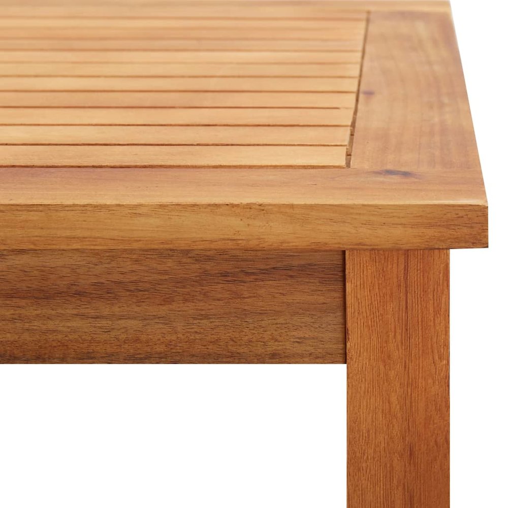 Coffee Table Brown Solid Acacia wood 23.6 in Coffee Table. Picture 5
