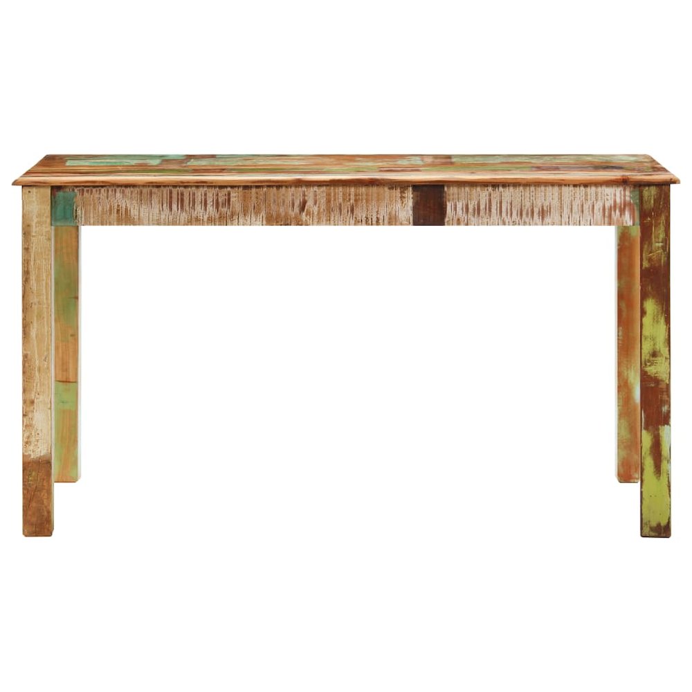 Dining Table Varied, Multicoloured Solid reclaimed wood. Picture 1