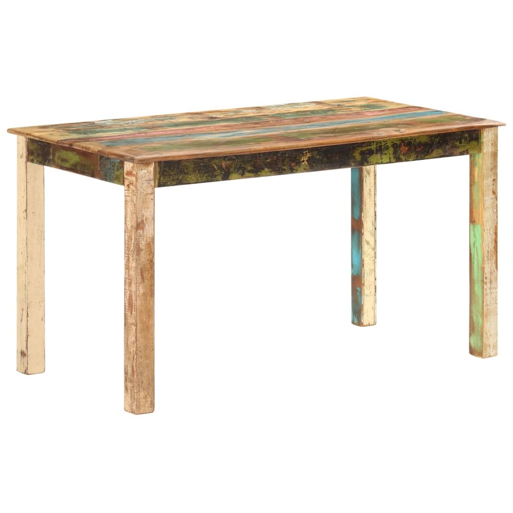Dining Table Varied, Multicoloured Solid reclaimed wood. Picture 9