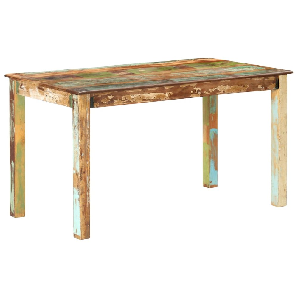 Dining Table Varied, Multicoloured Solid reclaimed wood. Picture 10