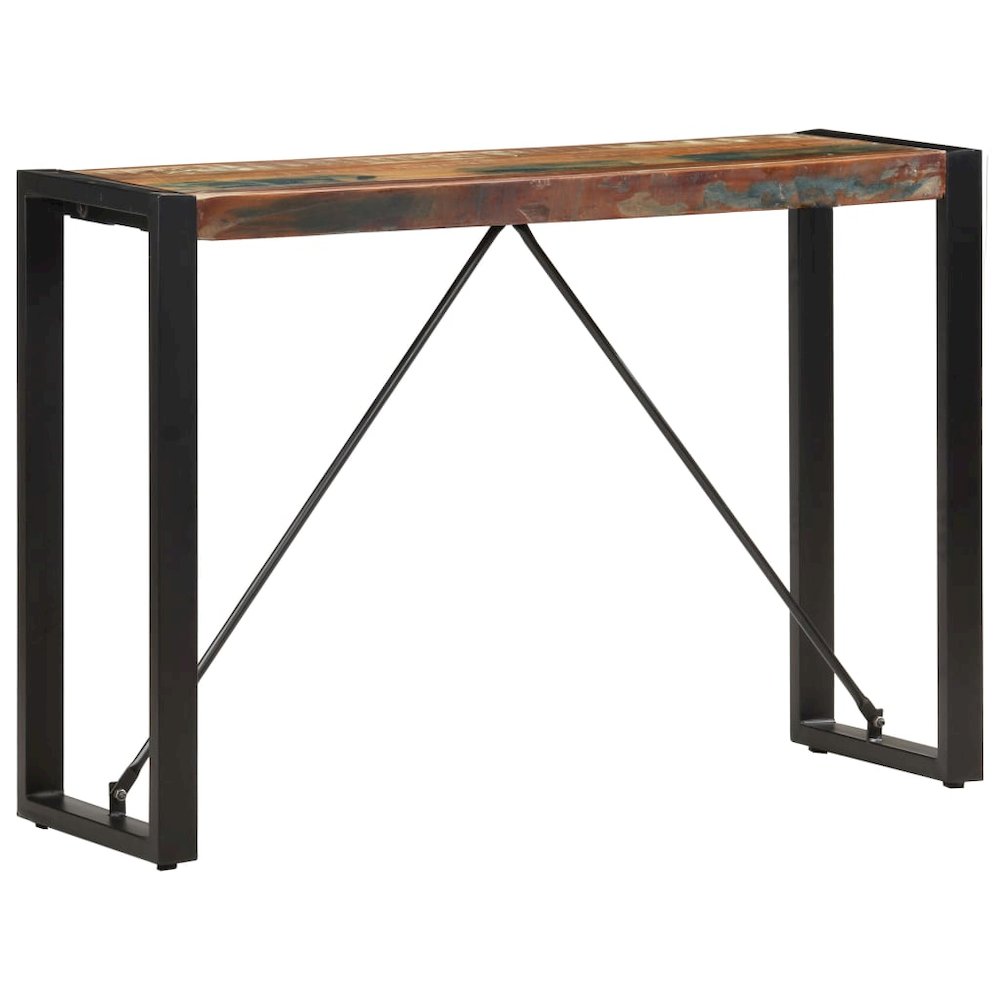 Console Table Multicolor Solid reclaimed wood and steel. Picture 7