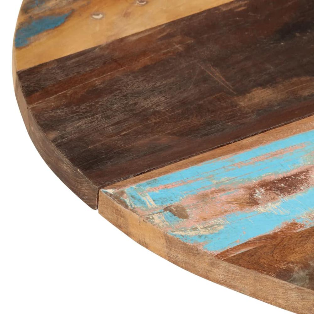 Round Table Top 31.5" 0.98"-1.06" Solid Reclaimed Wood. Picture 4