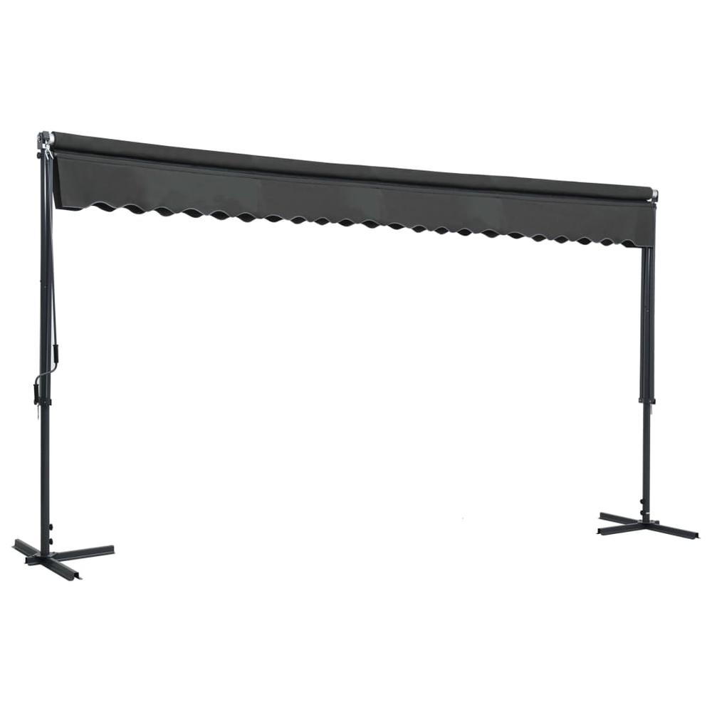 Awning Anthracite Powder-coated steel, 100% polyester 197 x 118 in. Picture 2