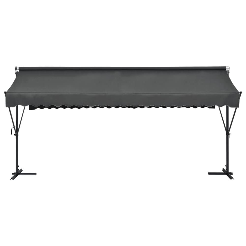 Awning Anthracite Powder-coated steel, 100% polyester 197 x 118 in. Picture 3