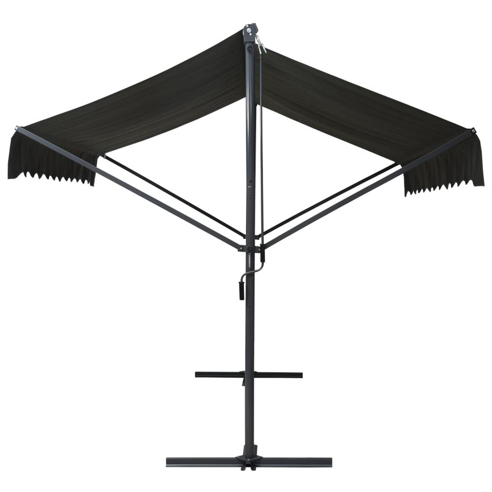 Awning Anthracite Powder-coated steel, 100% polyester 197 x 118 in. Picture 7