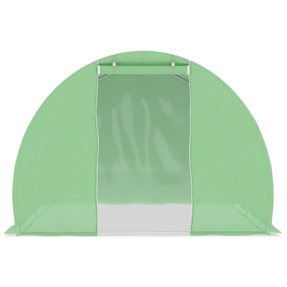 Greenhouse Green Polyethylene mesh fabric, Galvanized steel Medium. Picture 4